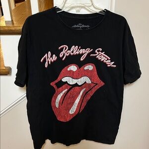 The Rolling Stones Black Cotton Tee